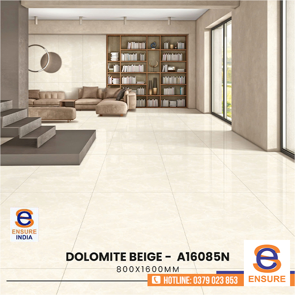 Gạch Glossy Dolomite Beige - A16085N 800x1600 mm
